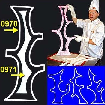 Deco-Relief Deformable Silicon Mould for Sugar Work - 82cm